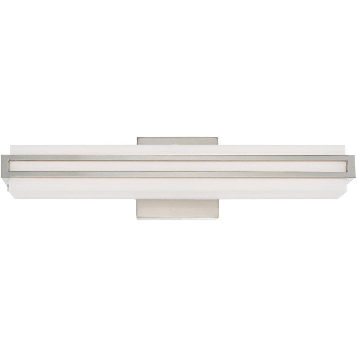 Fulton LED 4 inch Brushed Nickel ADA Bath Vanity Wall Light