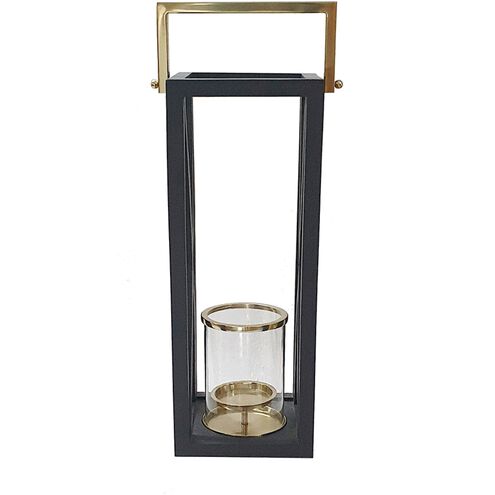 Contemporary 10 inch Black/Gold Lantern