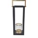 Contemporary 10 inch Black/Gold Lantern