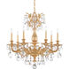 Milano 7 Light French Gold Chandelier Ceiling Light in Heritage