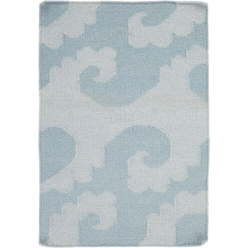 Yacht Club 36 X 24 inch Sky Blue, Aqua Rug