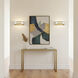 Stella Wall Sconce Wall Light in Black and Brass