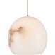 Lazio 15 Light 48 inch Natural/Painted Silver Multi-Drop Pendant Ceiling Light