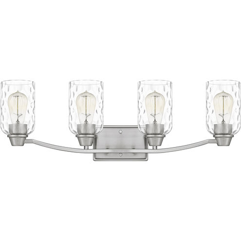 Acacia 4 Light 28 inch Brushed Nickel Bath Light Wall Light, Extra Large