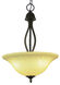 Farmhouse 3 Light 16 inch Rubbed Oil Bronze Pendant Ceiling Light in Tea Stain