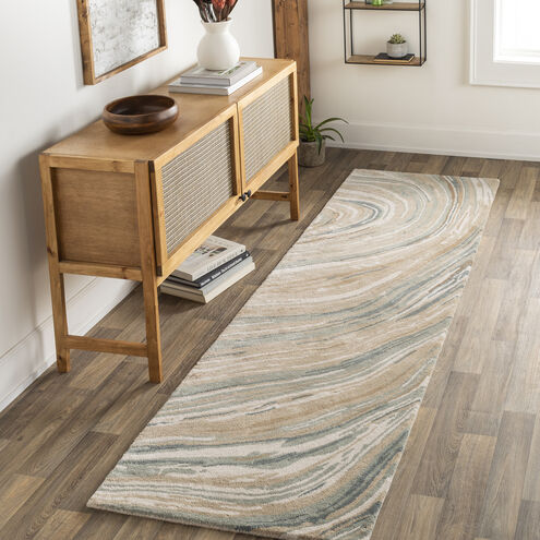 Kavita 96 X 30 inch Tan Rug in 2.5 x 8, Runner