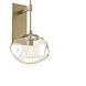 Nova Incandescent 1 Light 10 inch Gilded Brass Indoor Sconce Wall Light, Tempo Nebula