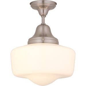 Schoolhouse 1 Light 14.00 inch Semi-Flush Mount