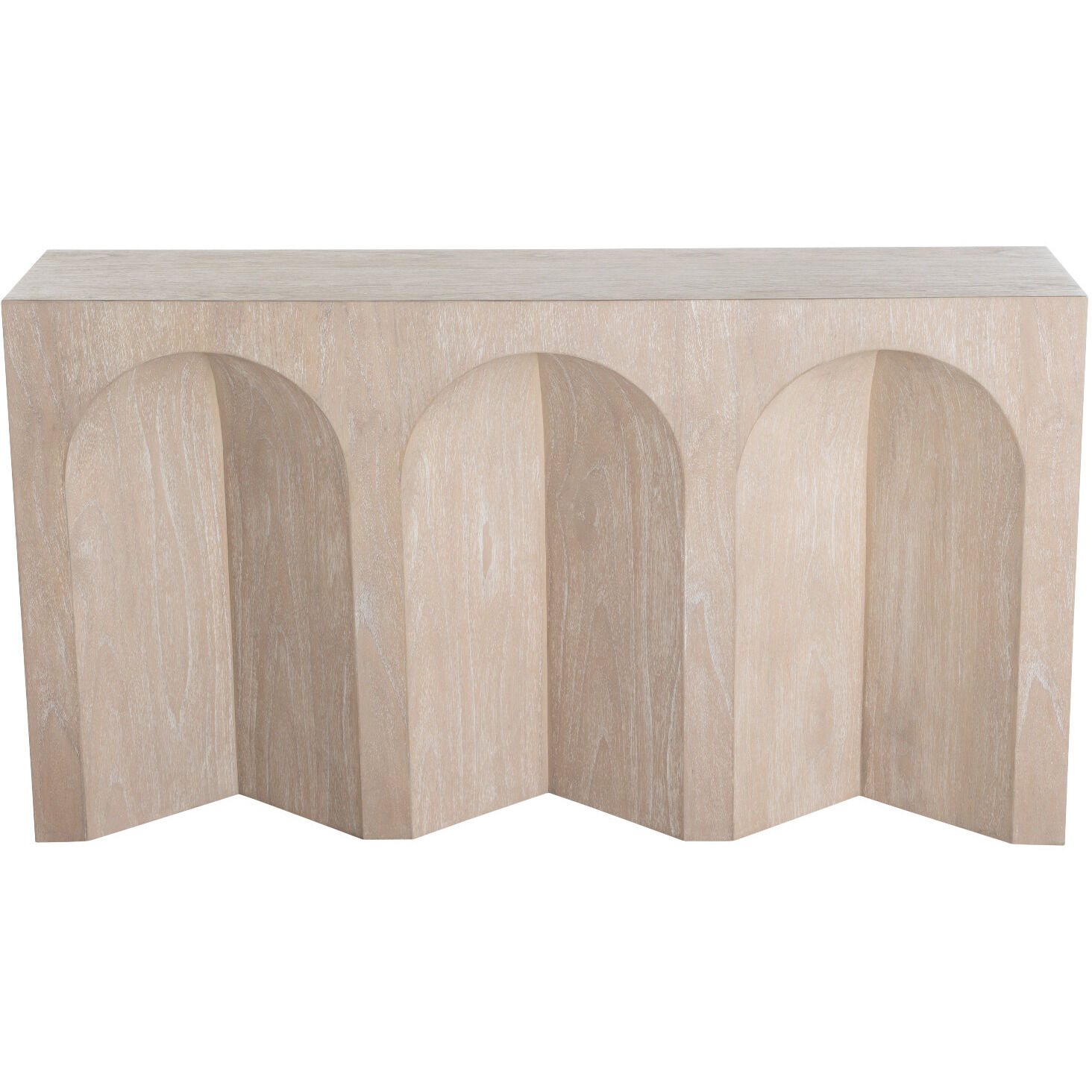 Arlee 60 X 12 inch Cerused Light Natural Console Table