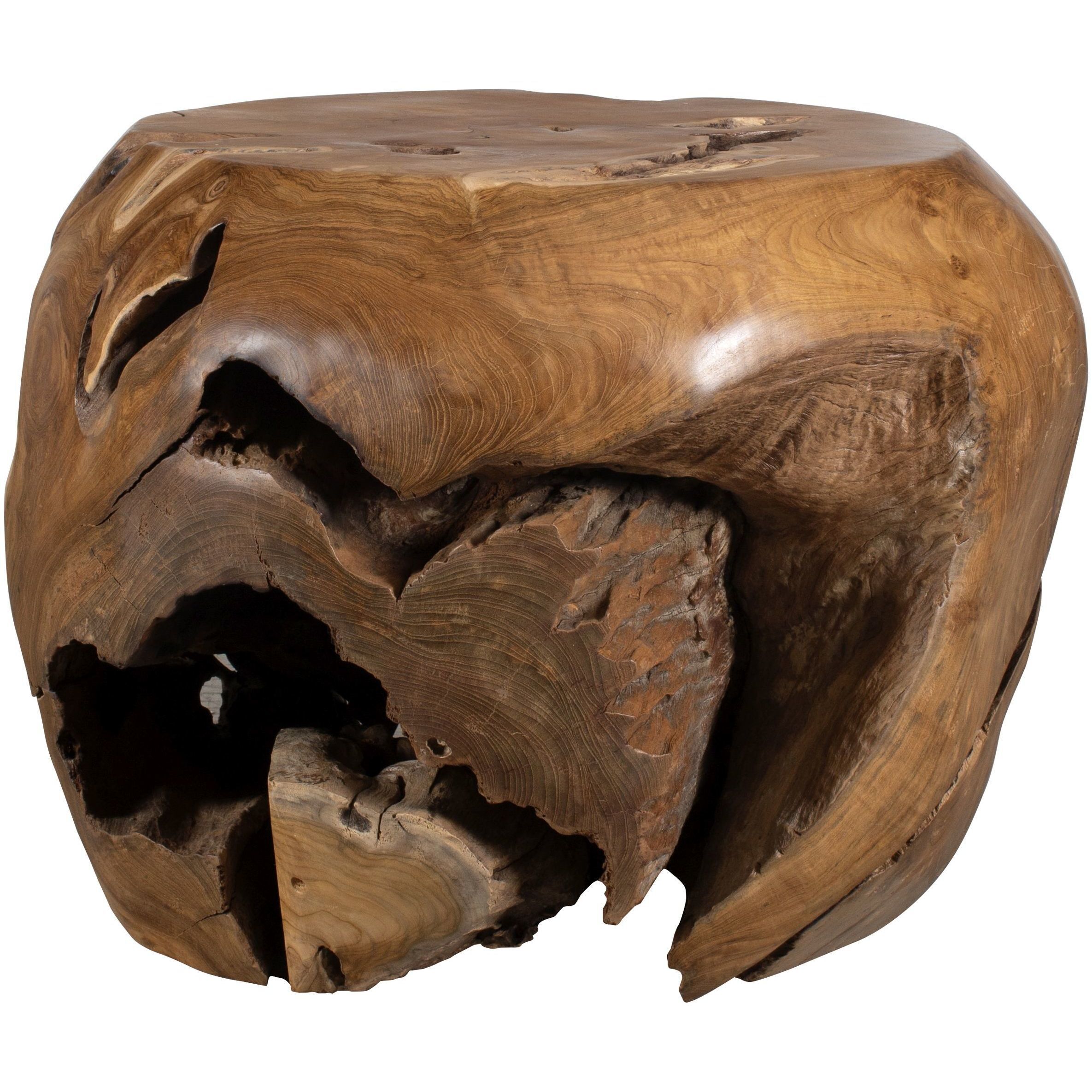 Sola 24.5 X 17.5 inch Natural Teak Outdoor Side Table