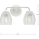 Quillan 2 Light 14.5 inch White Plaster Bathroom Vanity Light Wall Light