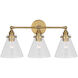 Chapman & Myers Parkington LED 24 inch Antique-Burnished Brass Bath Bar Wall Light