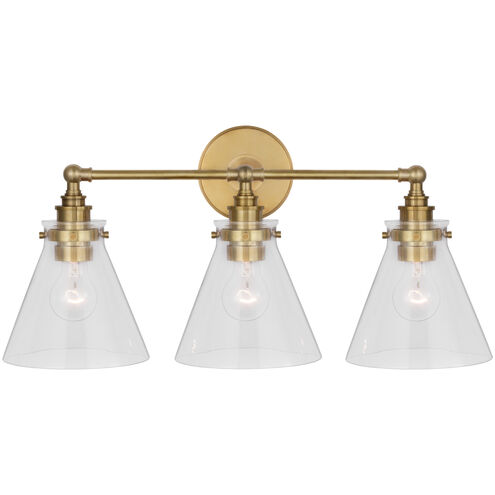 Chapman & Myers Parkington LED 24 inch Antique-Burnished Brass Bath Bar Wall Light