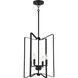 Shayna 4 Light 15 inch Flat Black Foyer Light Ceiling Light