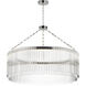 Jolie LED 34 inch Polished Nickel Chandelier Ceiling Light