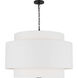 kate spade new york Sawyer 4 Light 32 inch Midnight Black Hanging Shade Ceiling Light