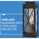 Montecito Outdoor Wall Mount Lantern in Museum Black