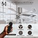 Atlas Irene-5H 42 inch Brushed Pewter with Barnwood Tone Blades Ceiling Fan in Barn Wood, Flush Mounted