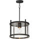 Belfry 1 Light 12 inch Black Outdoor Flush Mount