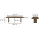 Lila 98 X 40 inch Brown Dining Table, Large