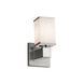 Textile LED 5 inch Brushed Nickel Wall Sconce Wall Light