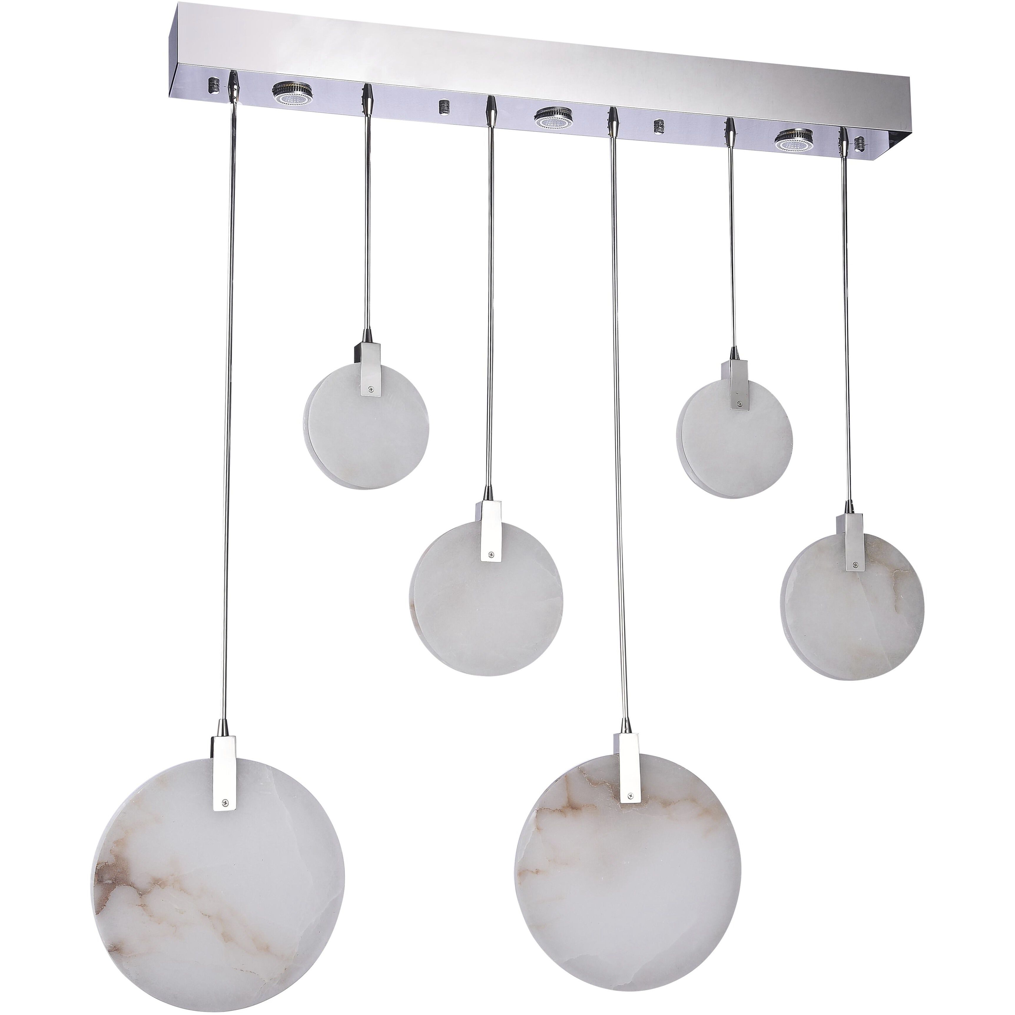 Canada LED 10.2 inch Chrome Chandelier Ceiling Light