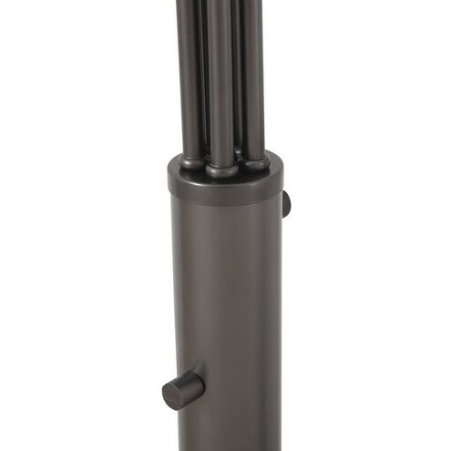 Paramount 83 inch 60.00 watt Gunmetal and Black Arc Floor Lamp Portable Light