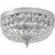 Waltham 2 Light 10 inch Polished Chrome Flush Ceiling Light in Clear Italian