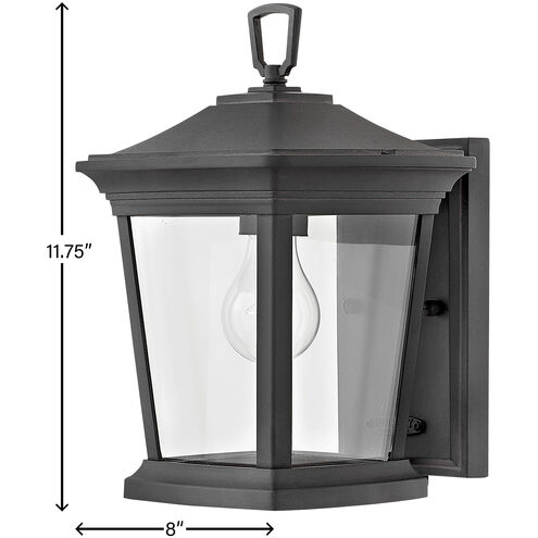 Bromley LED 12 inch Museum Black Outdoor Wall Mount Lantern