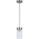 Benson 1 Light 4.75 inch Brushed Nickel Pendant Ceiling Light