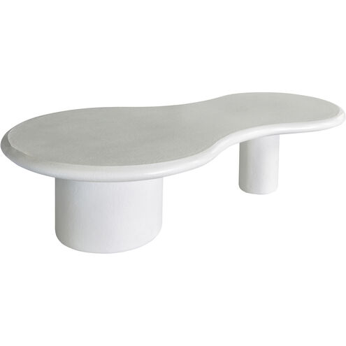 Stella 59.75 X 32.5 inch Plaster White Coffee Table