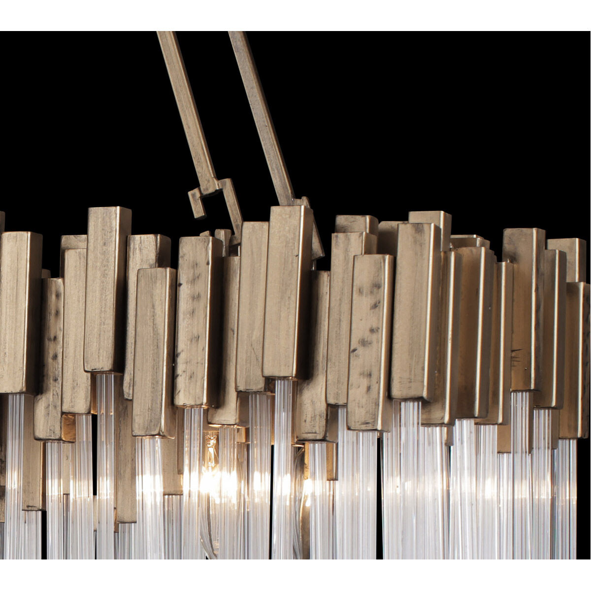 Matrix Linear Pendant Ceiling Light in Havana Gold, 6