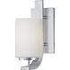 Pendenza 1 Light 8 inch Brushed Nickel Vanity Light Wall Light