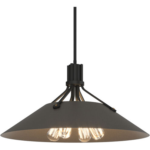 Henry 4 Light 23.1 inch Black and Dark Smoke Pendant Ceiling Light in Black/Dark Smoke