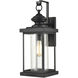 Minersville 1 Light 21 inch Matte Black Outdoor Wall Sconce