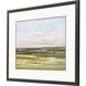 Overhead Green and Blue and Rust Framed Art