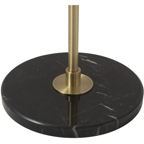 Rancho Mirage 72 inch 60.00 watt Matte Black and Weathered Brass Torchiere Portable Light
