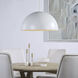 Ozona 1 Light 27.5 inch Matte Off-White Chandelier Ceiling Light