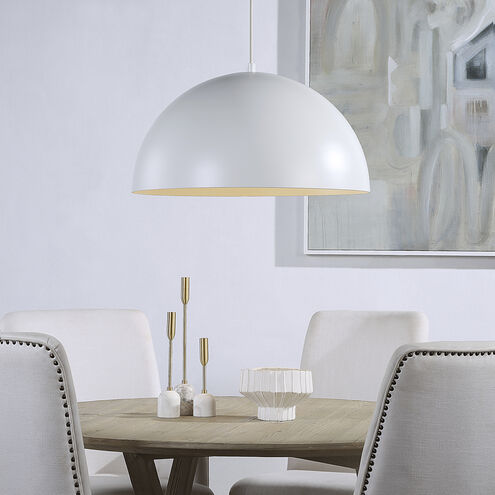 Ozona 1 Light 27.5 inch Matte Off-White Chandelier Ceiling Light