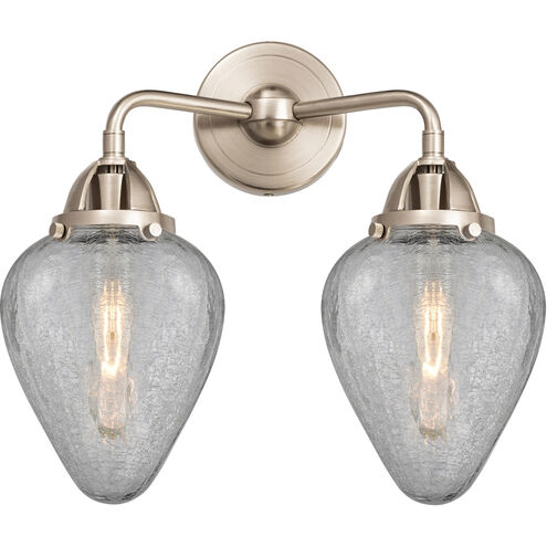 Nouveau 2 Geneseo LED 15 inch Brushed Satin Nickel Bath Vanity Light Wall Light