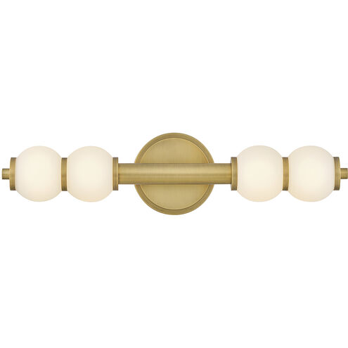 Lisa McDennon Trigo LED 6 inch Lacquered Brass Sconce Wall Light