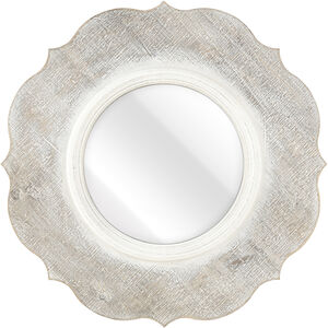 Melia 24 X 24 inch Whitewash with Clear Wall Mirror