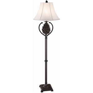 Pine Creek 63 inch 150 watt Bison Brown Floor Lamp Portable Light