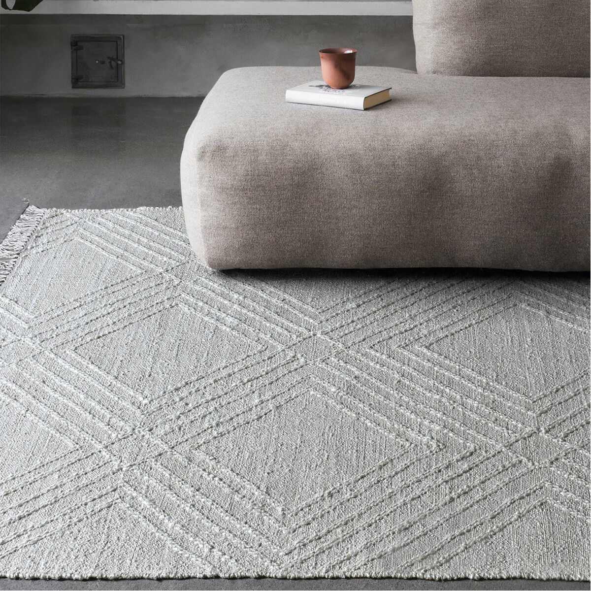 Aledo 120 X 96 inch Undyed Wool Rug, 8ft x 10ft