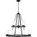 Kemal 9 Light 30 inch Midnight Black Chandelier Ceiling Light