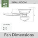 Newsome 42 inch Matte Black with Dark Gray Oak/Matte Black Blades Ceiling Fan