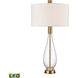 Chepstow 36 inch 150.00 watt Clear with Cafe Bronze Table Lamp Portable Light