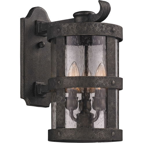 Barbosa 3 Light 15 inch Barbosa Bronze Outdoor Wall Sconce