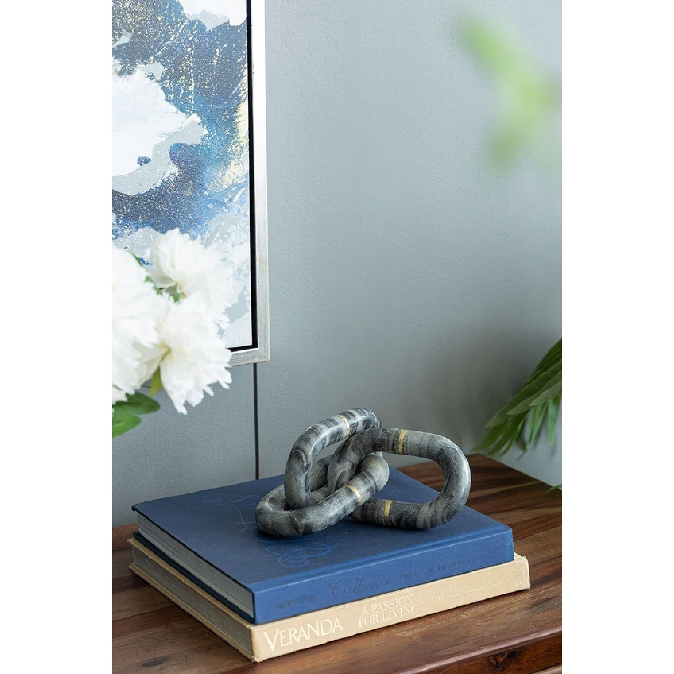 Anita Gray/Brass Marble Chain