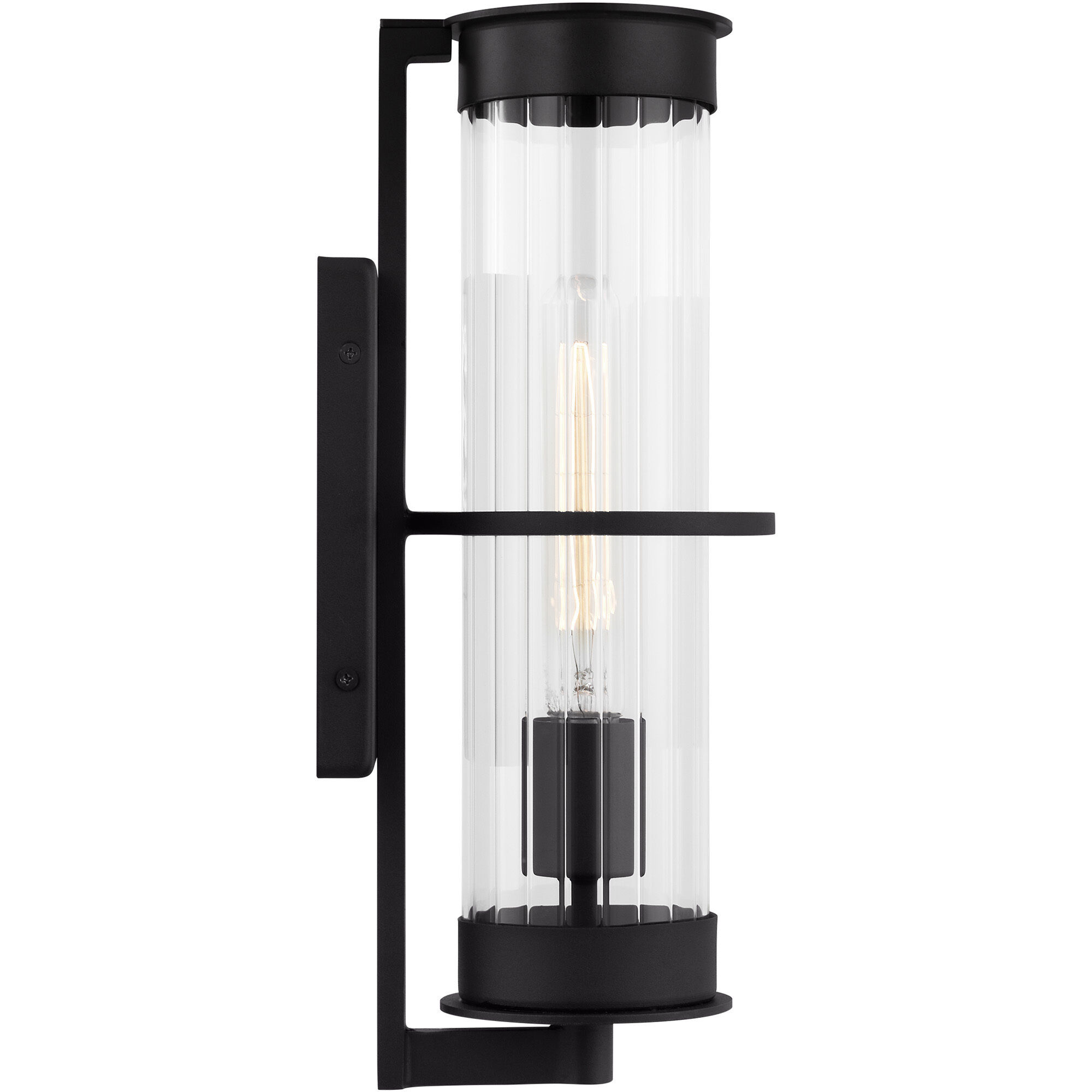 Alcona 1 Light 14.88 inch Black Outdoor Wall Lantern